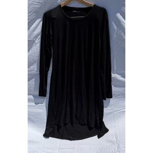 Michael Lauren Black Long Sleeve Crew Neck Top XS
